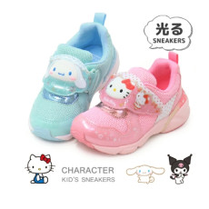 일본배송 키티 시나모롤 쿠로미 빛나는 산리오 어린이 운동화 여아 SAC034